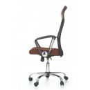 Кресло компьютерное HALMAR VIRE коричневый/хром